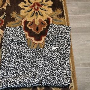 Lane BryantBlack and White Floral Shift Dress